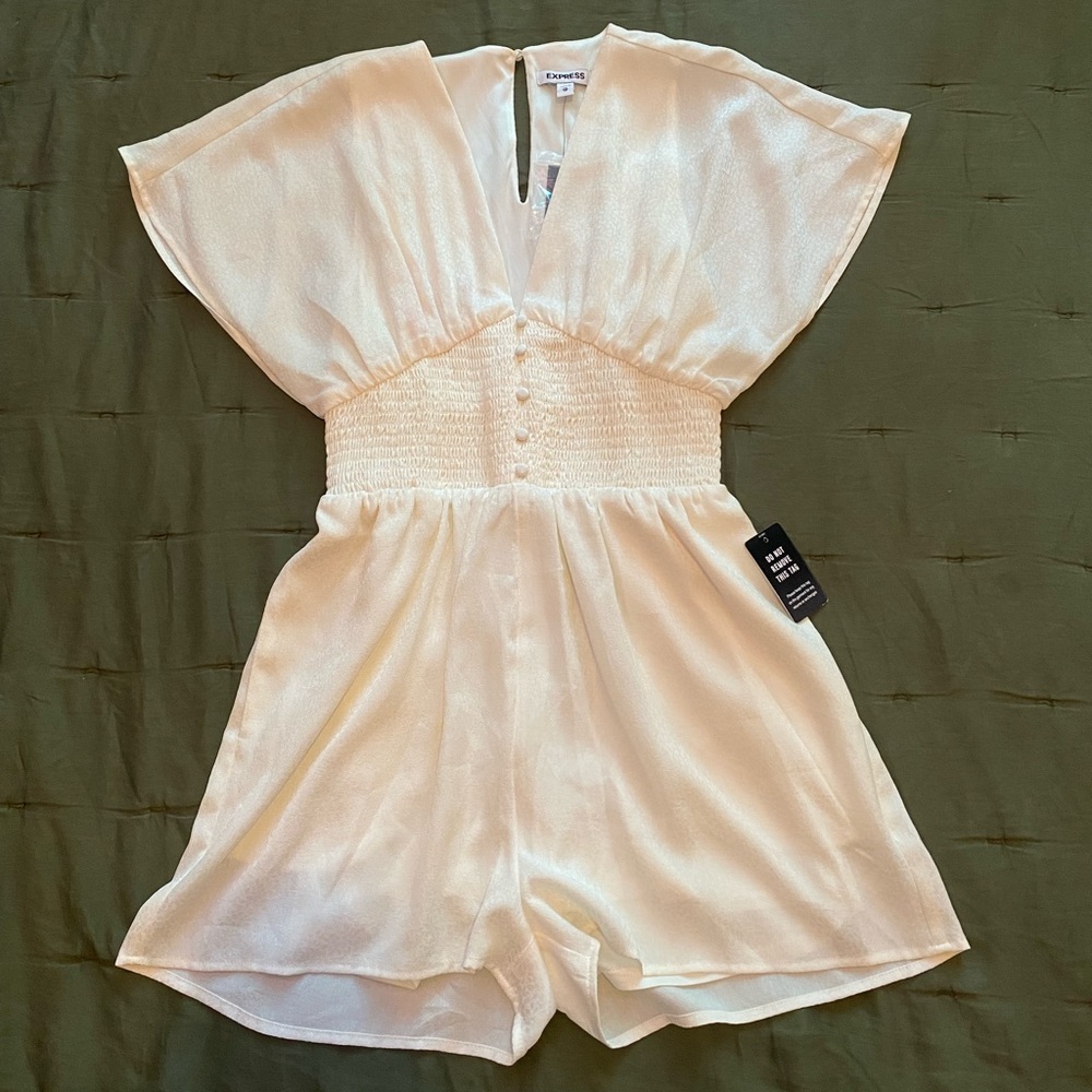 NWT White Romper Express